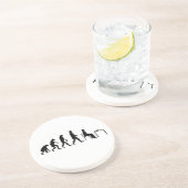 Dessous De Verre En Grès Chess - Chess Player Evolution (Côté)