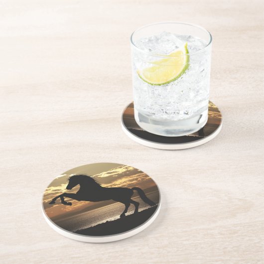 Dessous De Verre En Grès cheval (Côté)