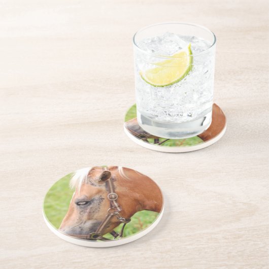 Dessous De Verre En Grès Cheval 003 (Côté)