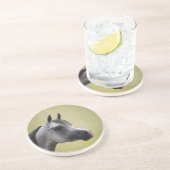 Dessous De Verre En Grès Cheval arabe Grunge (Côté)