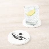 Dessous De Verre En Grès Cheval de course (Côté)