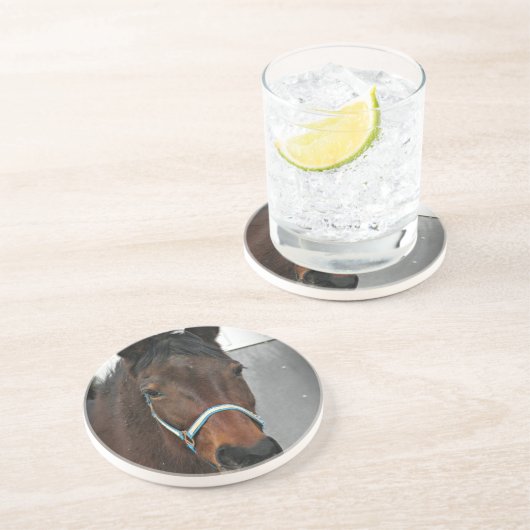 Dessous De Verre En Grès cheval heureux (Côté)