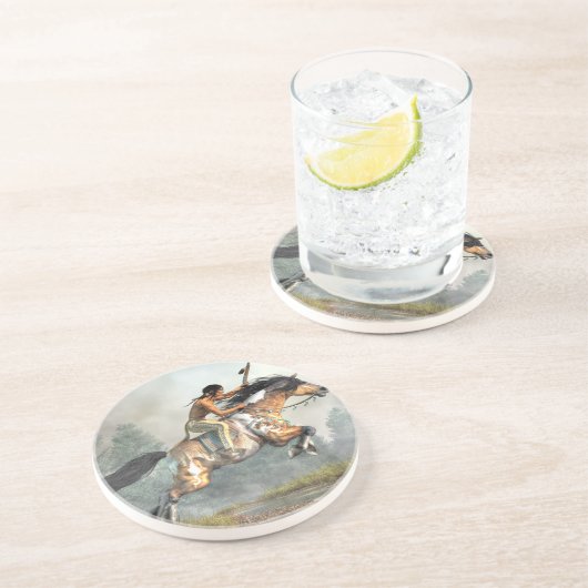 Dessous De Verre En Grès Cheval sautant (Côté)