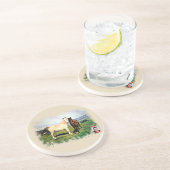 Dessous De Verre En Grès Chevaux/Chevaux/Cheval (Côté)