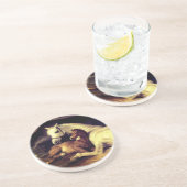 Dessous De Verre En Grès Chevaux d'atterrisseur (Côté)