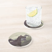 Dessous De Verre En Grès Chevaux sauvages (Côté)