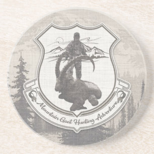 Dessous De Verre En Grès Chèvre de montagne aventure tapisserie poster ac