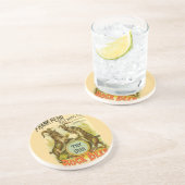 Dessous De Verre En Grès Chèvres Bock Bière Publicité (Côté)