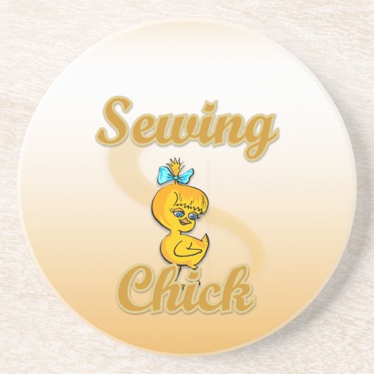 Dessous De Verre En Grès Chick à coudre (Devant)