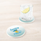 Dessous De Verre En Grès Chick à coudre #3 (Côté)