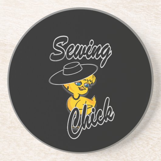 Dessous De Verre En Grès Chick à coudre #4 (Devant)