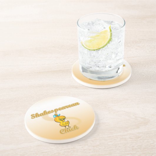 Dessous De Verre En Grès Chick Shakespeare (Côté)
