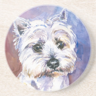 Dessous De Verre En Grès Chien