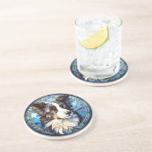 Dessous De Verre En Grès Chien berger australien en verre doux (Côté)