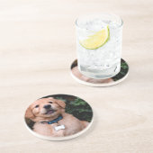 Dessous De Verre En Grès Chien chiot mignon Golden Retriever Chien (Côté)