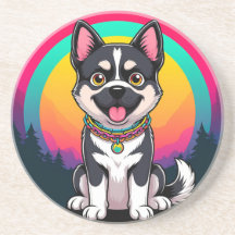 Chien de dessin animé joueur