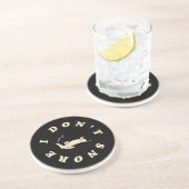 Dessous De Verre En Grès Chien endormi drôle (Côté)