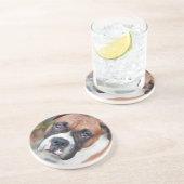 Dessous De Verre En Grès Chien mignon de boxeur (Côté)