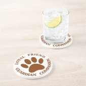 Dessous De Verre En Grès Chien Paw Loyal Friend (Côté)