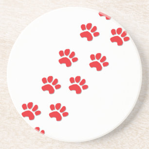 Dessous De Verre En Grès Chien Paws