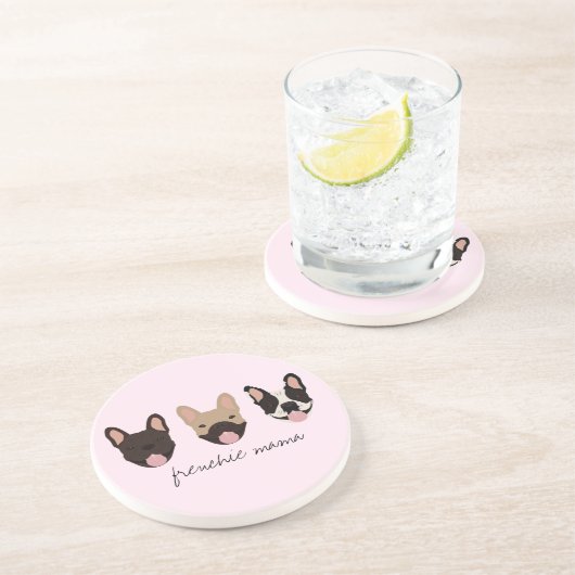 Dessous De Verre En Grès Chiens français de Frenchie Mama (Côté)