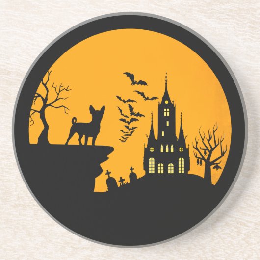 Dessous De Verre En Grès Chihuahua (Devant)