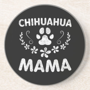 Dessous De Verre En Grès Chihuahua Mama