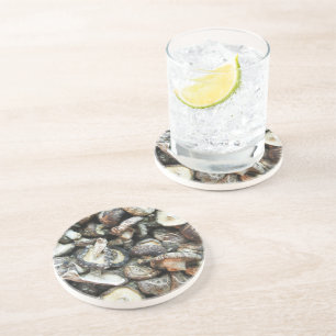 Dessous De Verre En Grès Chiitake Musrooms