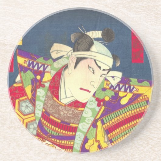 Dessous De Verre En Grès Chikanobu Samurai 1:5 (Devant)