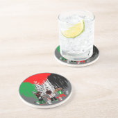 Dessous De Verre En Grès Children of Gaza Painting Palestine Flag  (Côté)