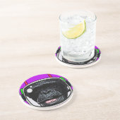 Dessous De Verre En Grès Chimp. spatial (Côté)