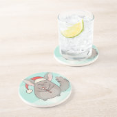 Dessous De Verre En Grès chinchillas de noël (Côté)