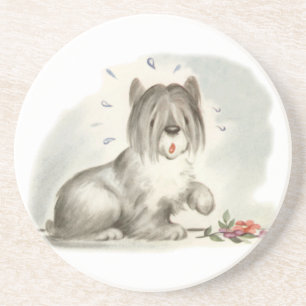 Dessous De Verre En Grès chiot