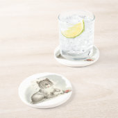 Dessous De Verre En Grès chiot (Côté)