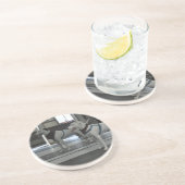 Dessous De Verre En Grès Chiot dans le miroir (Côté)
