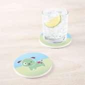 Dessous De Verre En Grès Chiot de Kawaii (Côté)