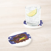 Dessous De Verre En Grès Chiot en hiver (Côté)