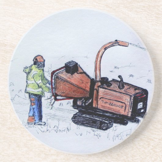 Dessous De Verre En Grès Chipper de Timberwood (Devant)