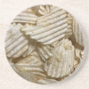 Dessous De Verre En Grès Chips de pommes de terre