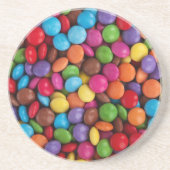 Dessous De Verre En Grès Chocolat Candy Beans (Devant)