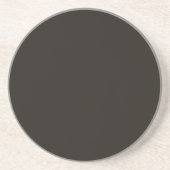 Dessous De Verre En Grès Chocolat noir (couleur solide) (Devant)