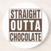 Dessous De Verre En Grès Chocolate Straight Outta Brown (Devant)