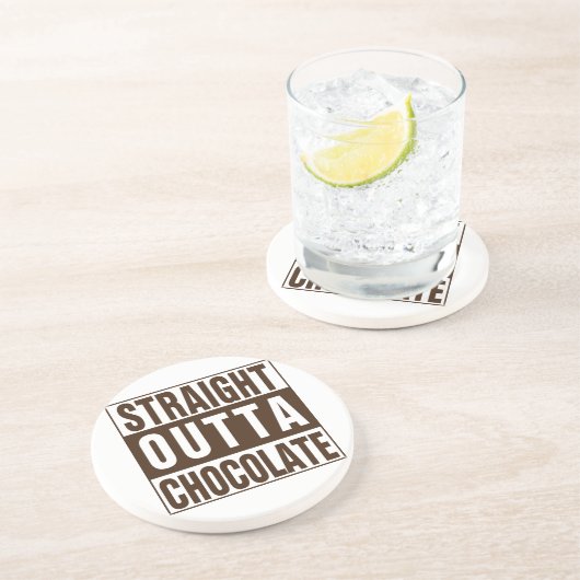 Dessous De Verre En Grès Chocolate Straight Outta Brown (Côté)