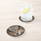 Dessous De Verre En Grès Chouette (Côté)