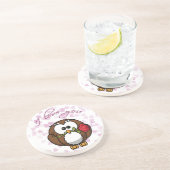 Dessous De Verre En Grès chouette (Côté)