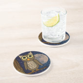 Dessous De Verre En Grès chouette (Côté)