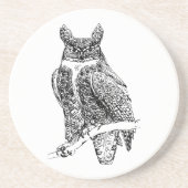 Dessous De Verre En Grès Chouette (Devant)