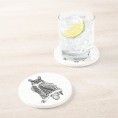 Dessous De Verre En Grès Chouette (Côté)