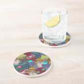 Dessous De Verre En Grès Chouette dans la couronne (Côté)