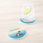 Dessous De Verre En Grès chouette de pirate - décor maison (Côté)